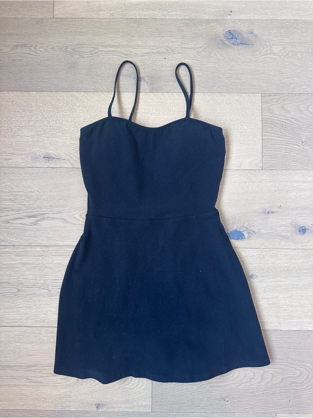 Alo Yoga Black Fit & Flare Mini Dress – Size Small
